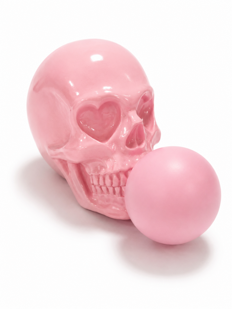 Pink Skull dekoráció