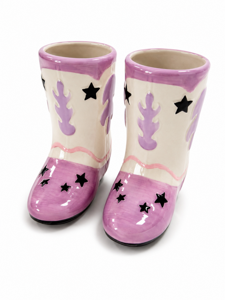 Pink cowgirl csizma