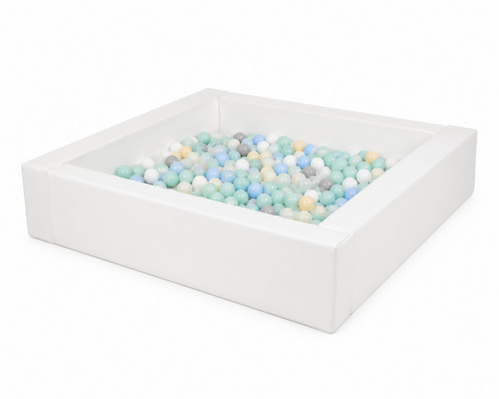 Soft play fehér labda medence